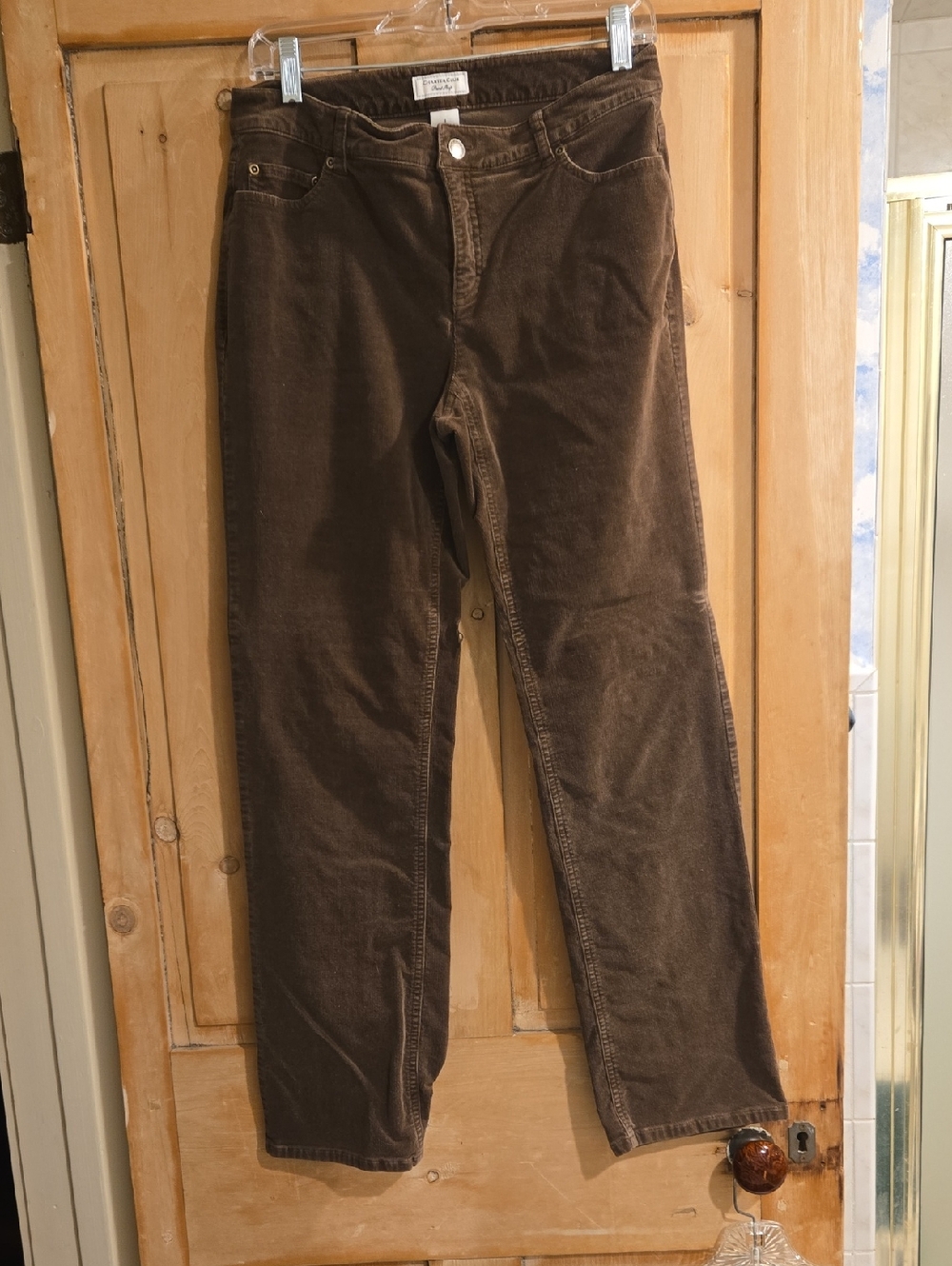 Charter Club Brown Stretch Corduroy Pants